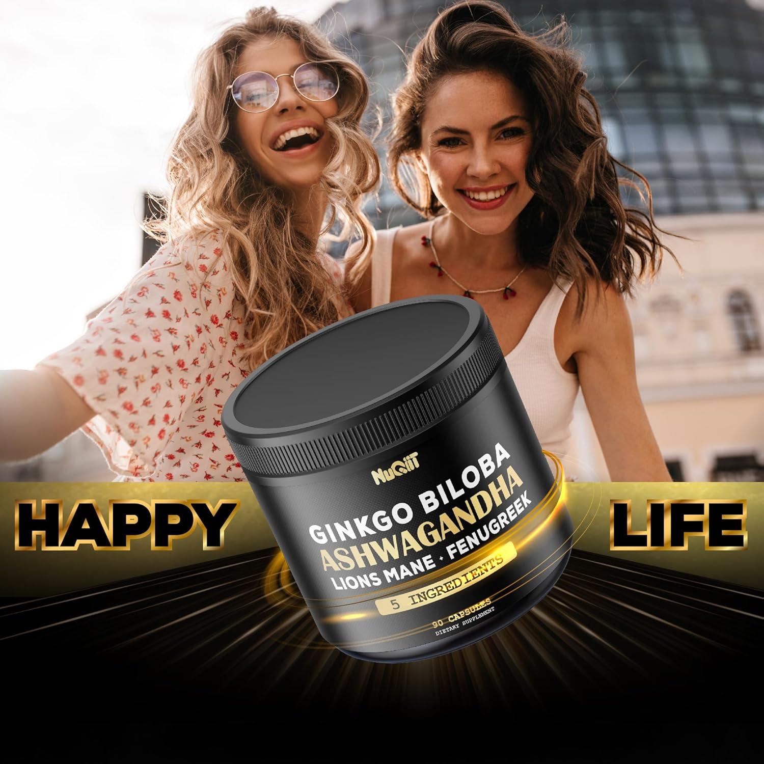 Cápsulas de Ashwagandha 12000mg Nuqiit - 90 Veganas