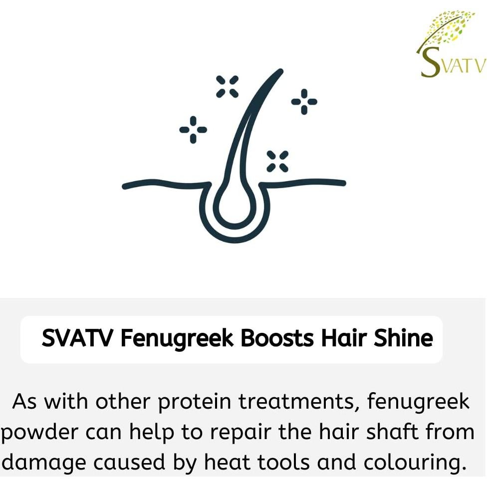 Polvo de Semilla de Fenogreco SVATV 227g - Cuidado Cabello y Piel