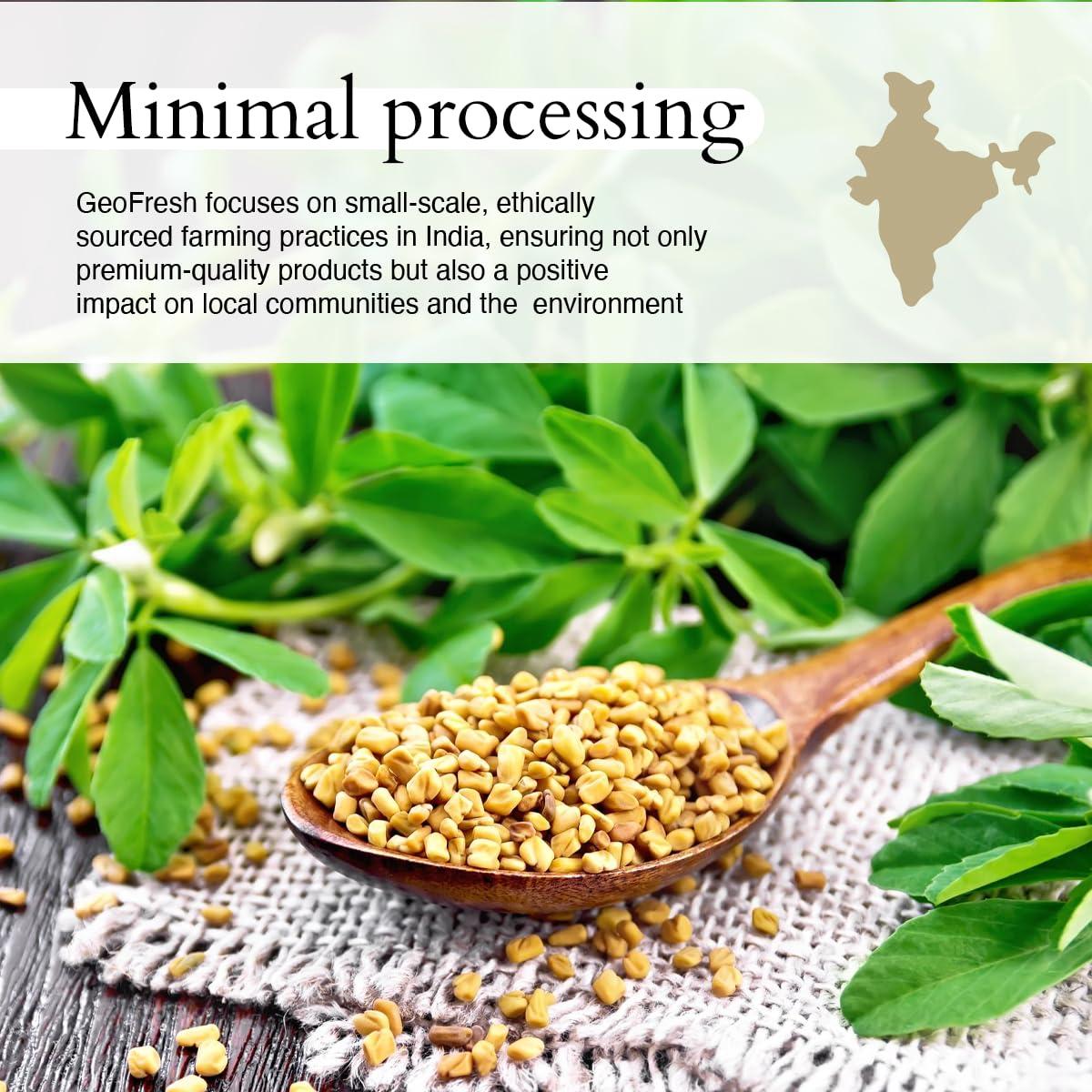 Polvo de Fenogreco Orgánico Geo-Fresh 65g - Especia India Premium