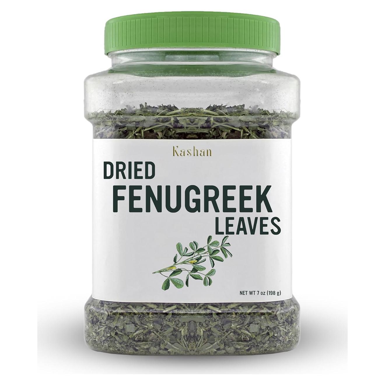 Hojas de Fenogreco Secas Kashan 198g - Sazonador Vegetariano