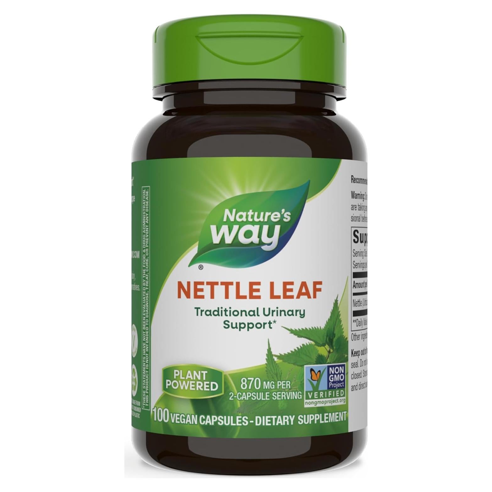 Hoja de Ortiga Nature's Way 870 mg Vegano 100 Cápsulas