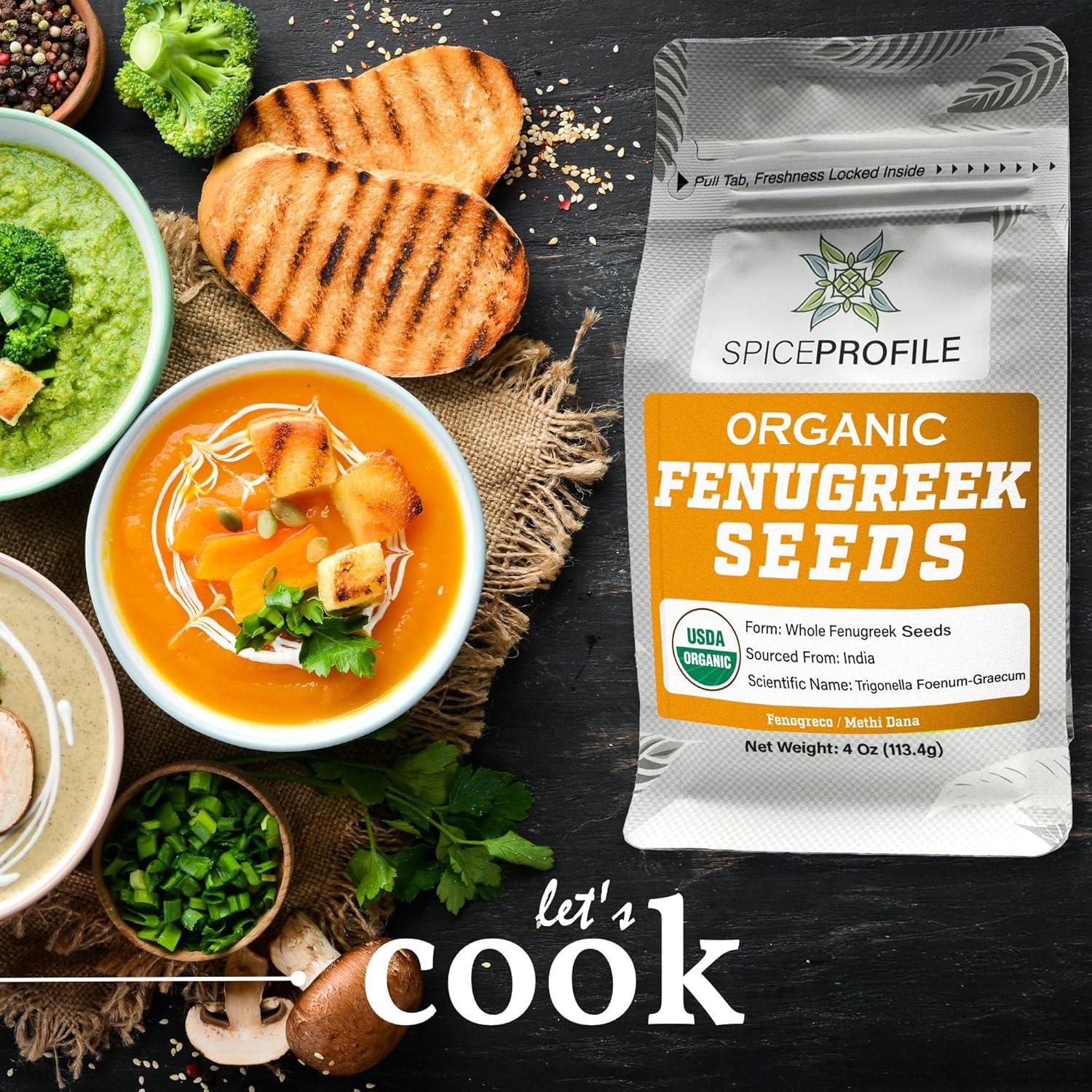 Semillas de Fenogreco Orgánicas 113.4g - Spice Profile LLC