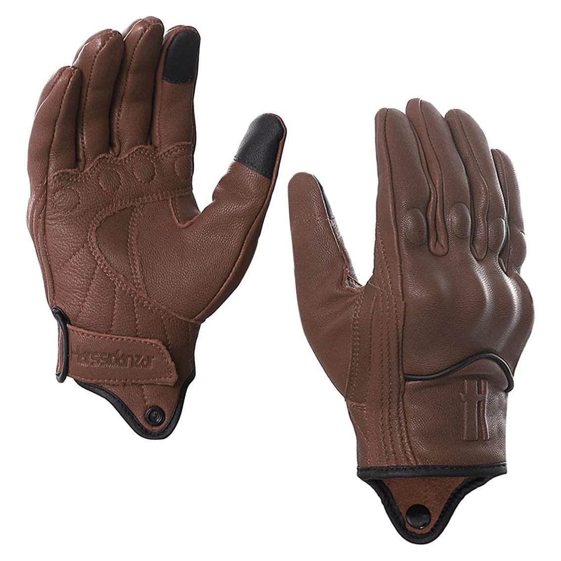 Guantes de Moto para Mujer Harssidanzar GL016 Cuero Táctil