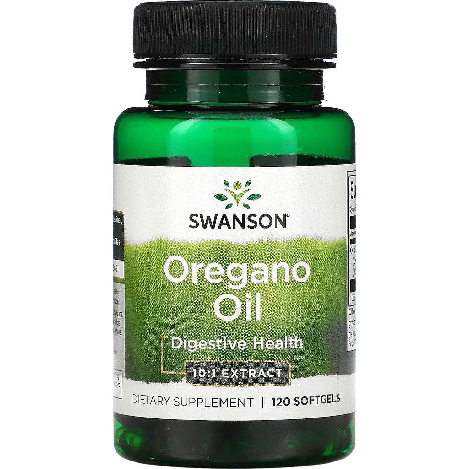 Extracto de Aceite de Orégano Swanson 10:1 120 Gelatinas 150mg
