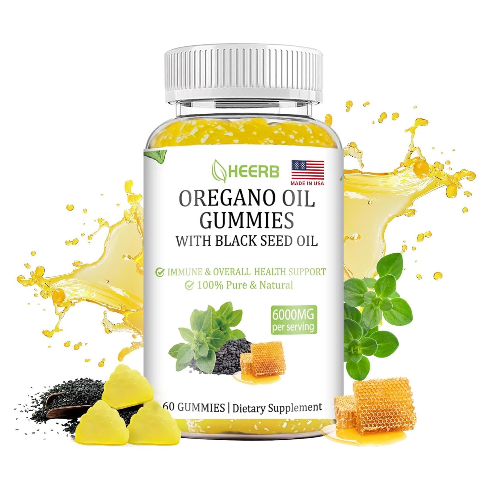 Gominolas de Aceite de Orégano Heerb 6000mg con Semilla Negra