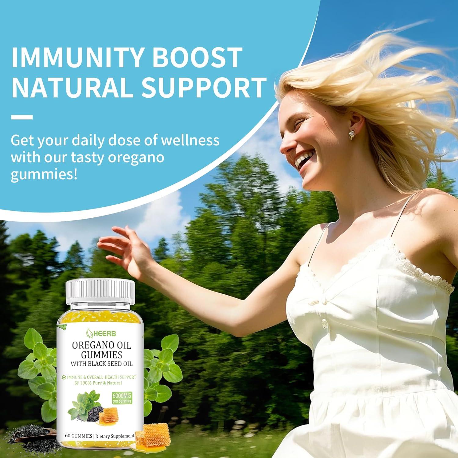 Gominolas de Aceite de Orégano Heerb 6000mg con Semilla Negra