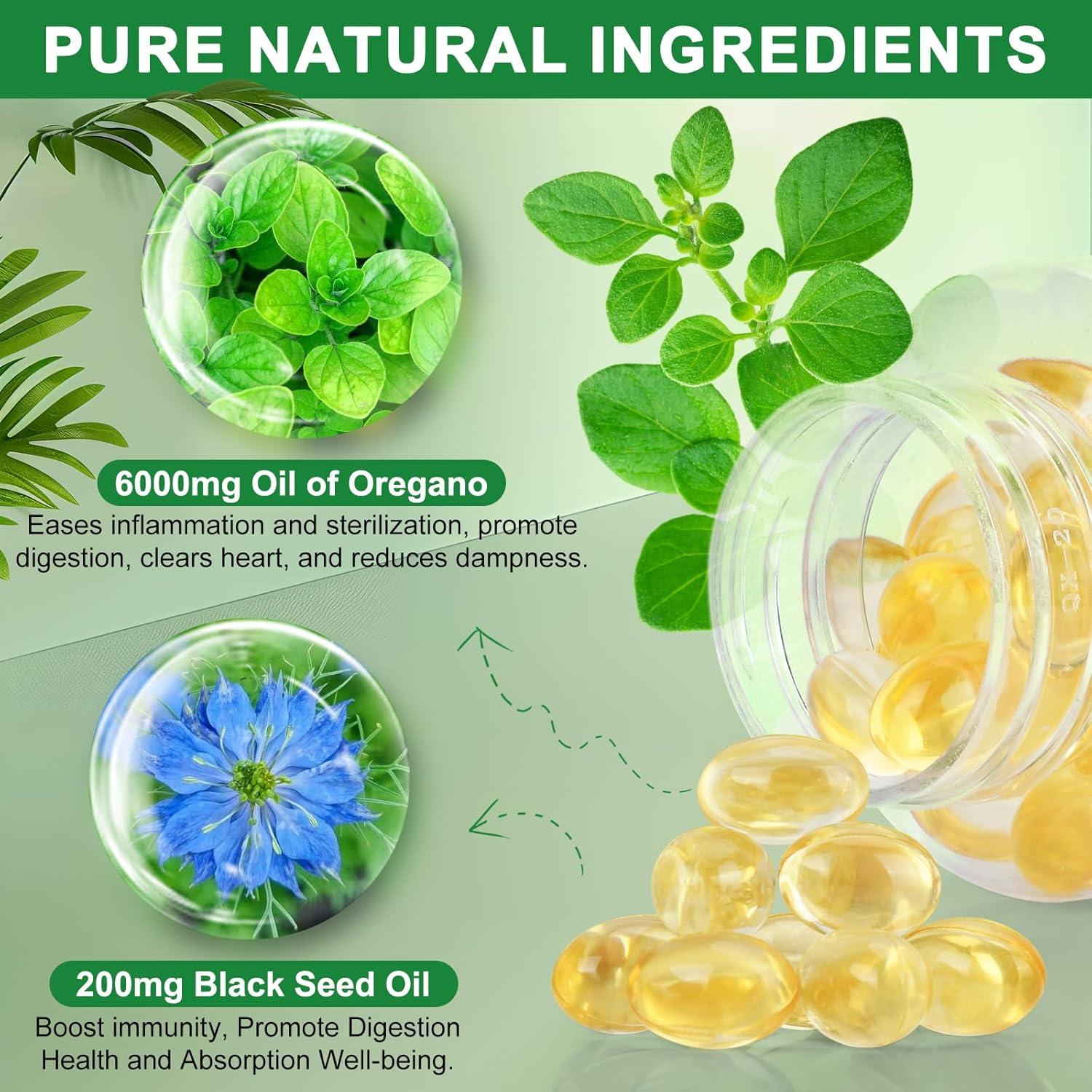 Aceite de Orégano Orgánico ZHPHK 6000mg 120 Gelatinas Blandas