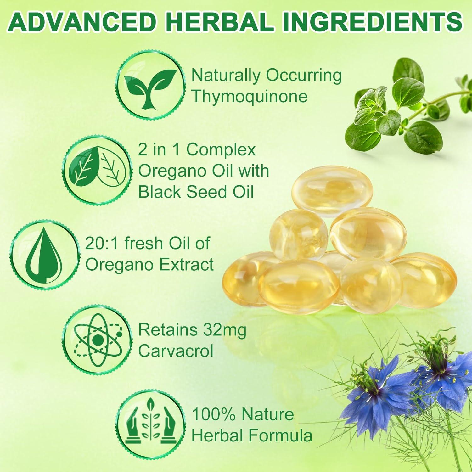 Aceite de Orégano Orgánico ZHPHK 6000mg 120 Gelatinas Blandas