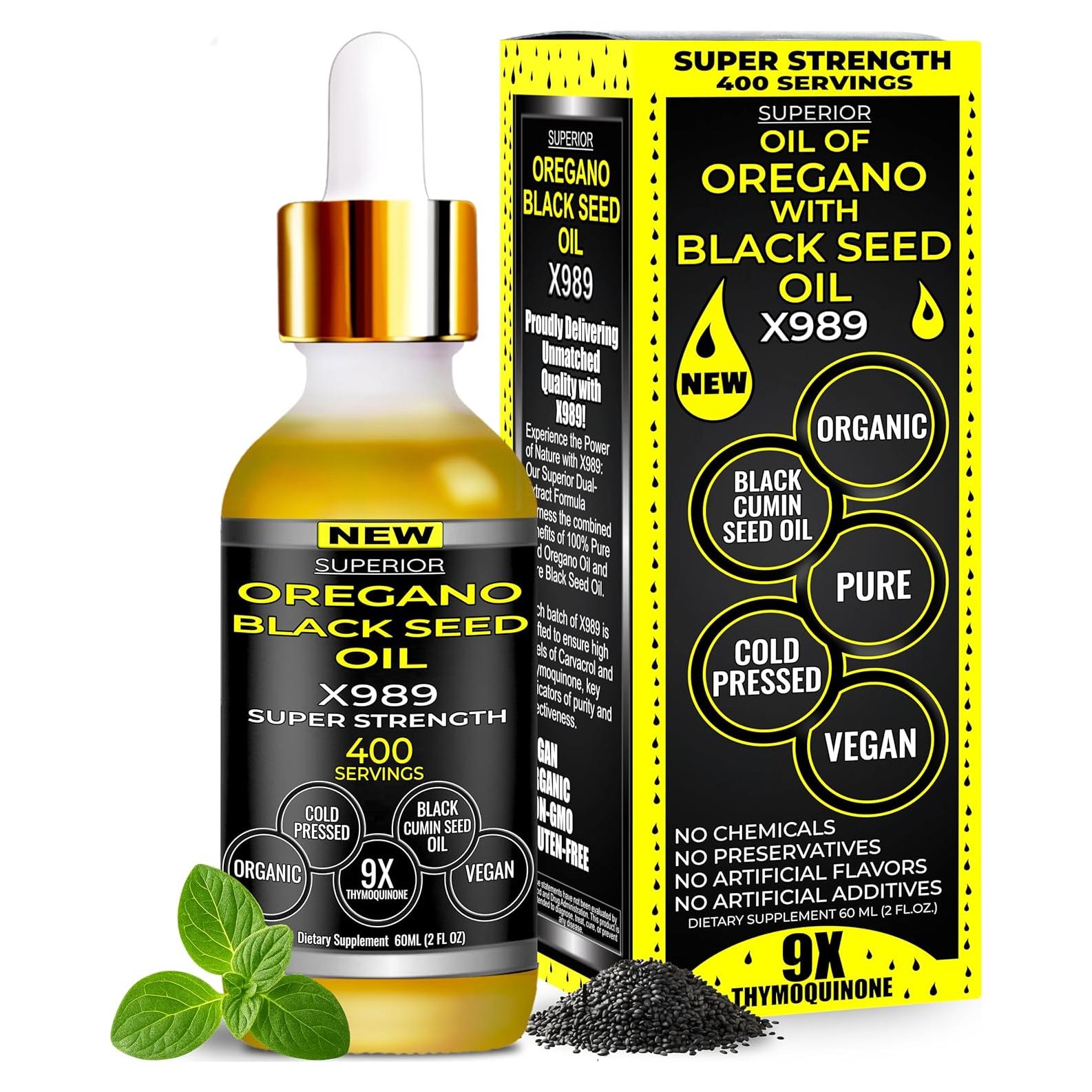 Aceite de Orégano y Semilla Negra Orgánico 50 ml - X989