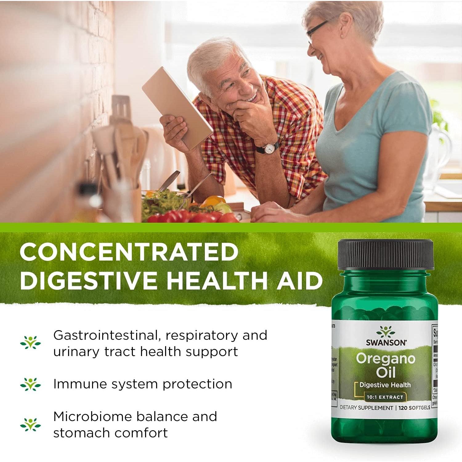 Extracto de Aceite de Orégano Swanson 10:1 120 Gelatinas 150mg