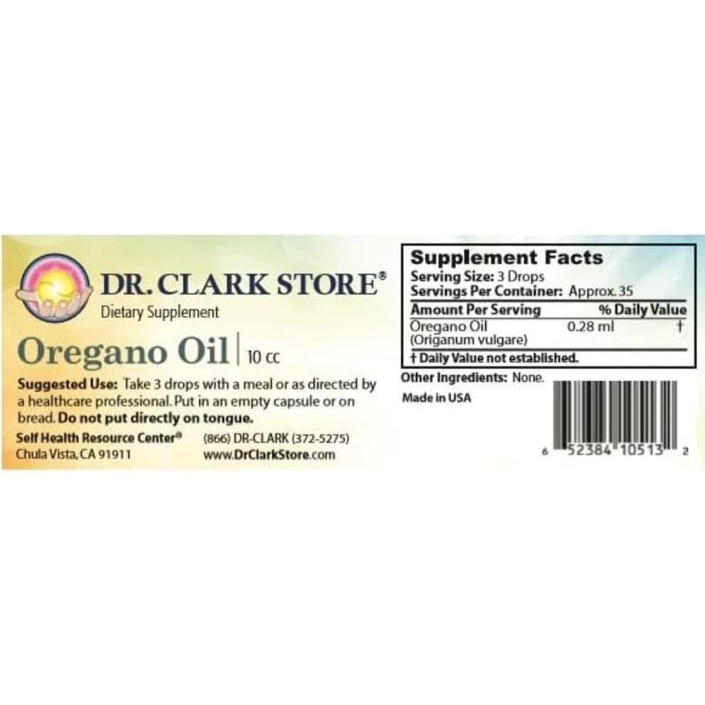 Aceite de Orégano 100% Puro Dr. Clark 10cc - Antioxidante