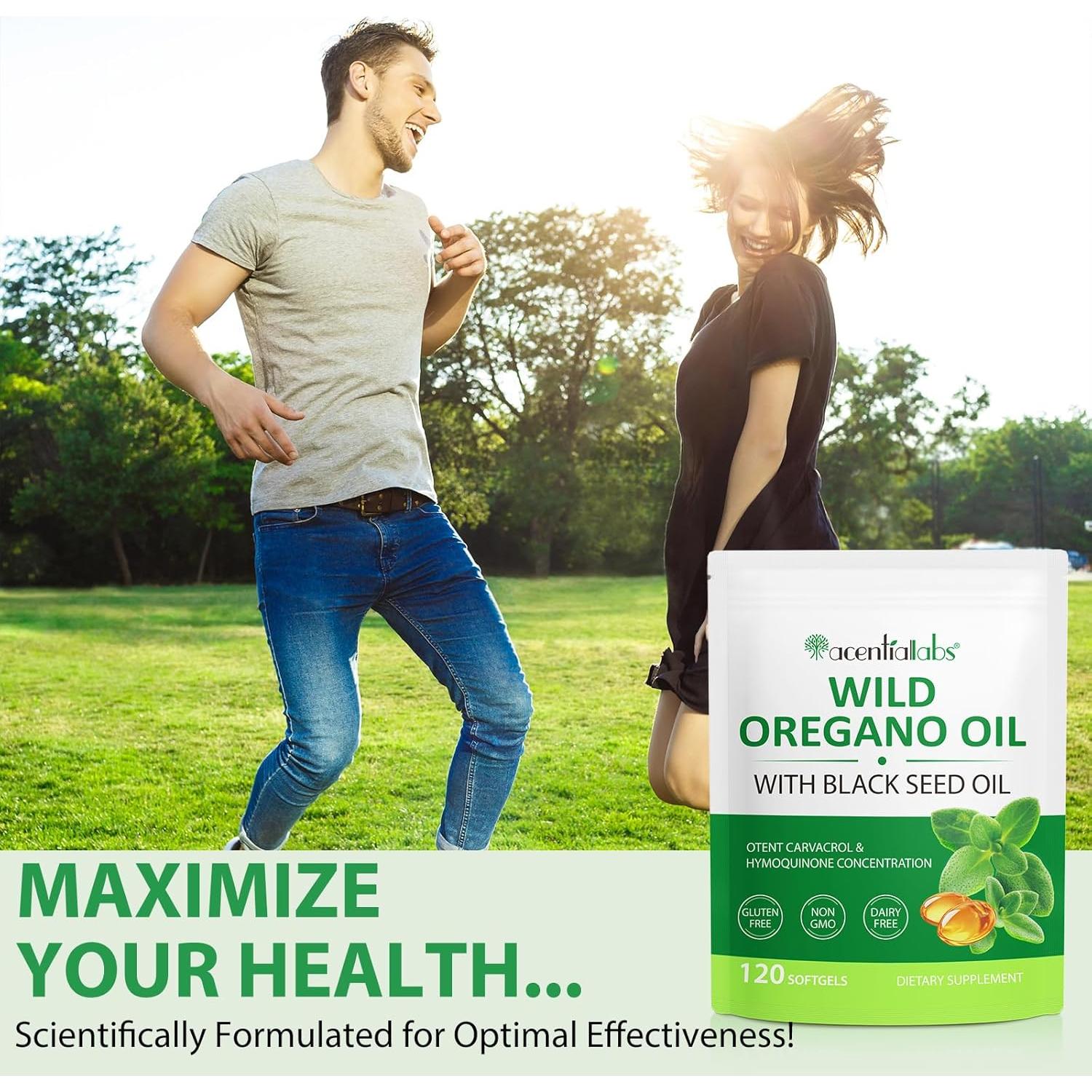 Cápsulas de Aceite de Orégano Orgánico 120 unidades 300 mg