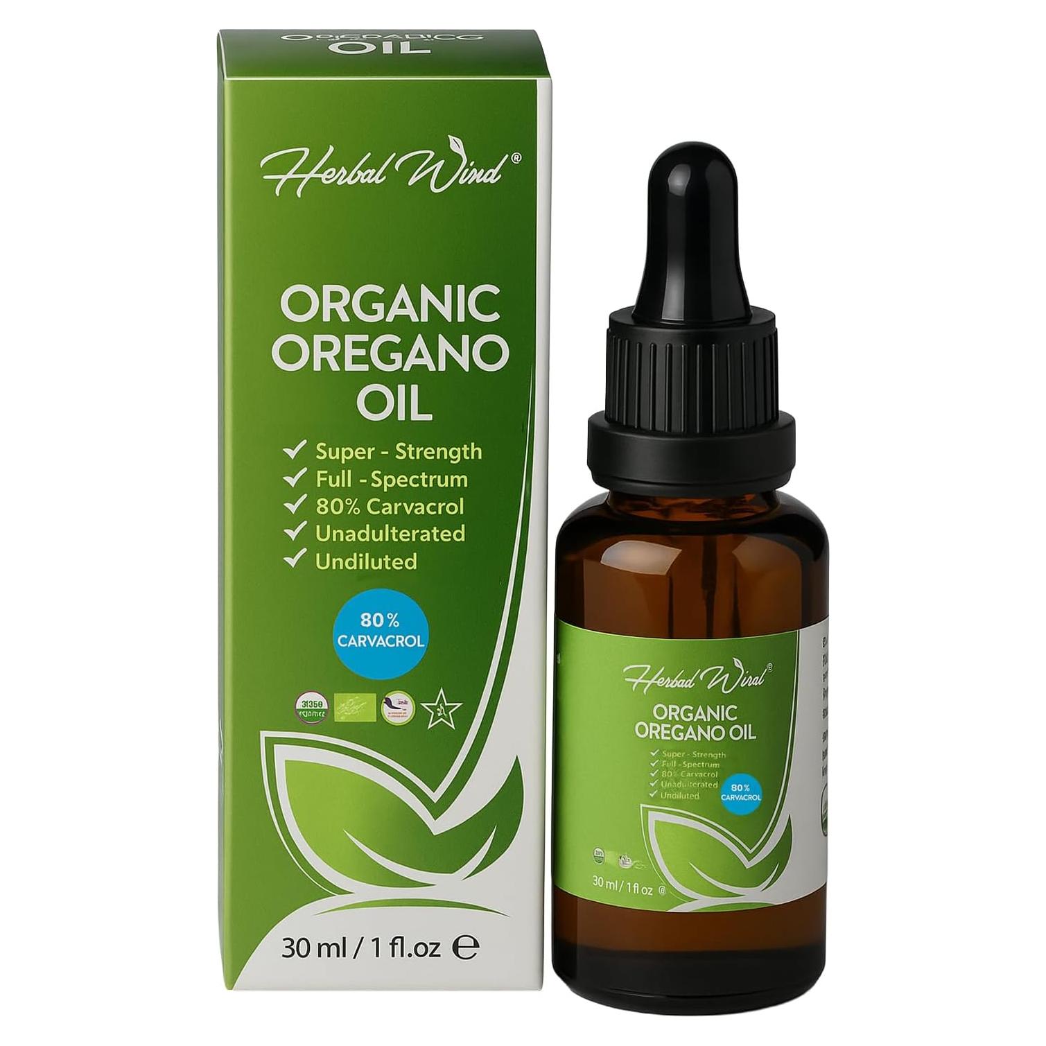 Aceite de Orégano Orgánico USDA 30ml - Suplemento Inmunológico