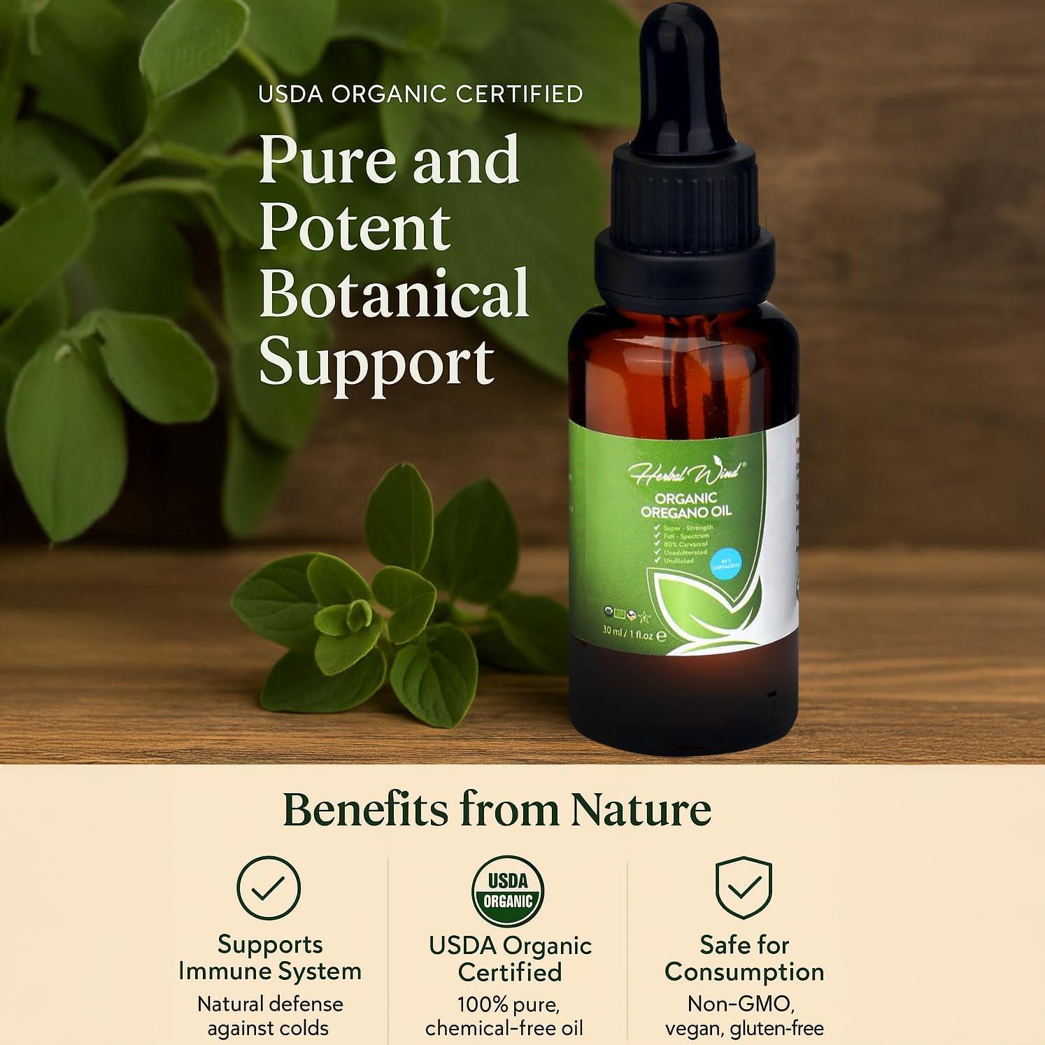 Aceite de Orégano Orgánico USDA 30ml - Suplemento Inmunológico