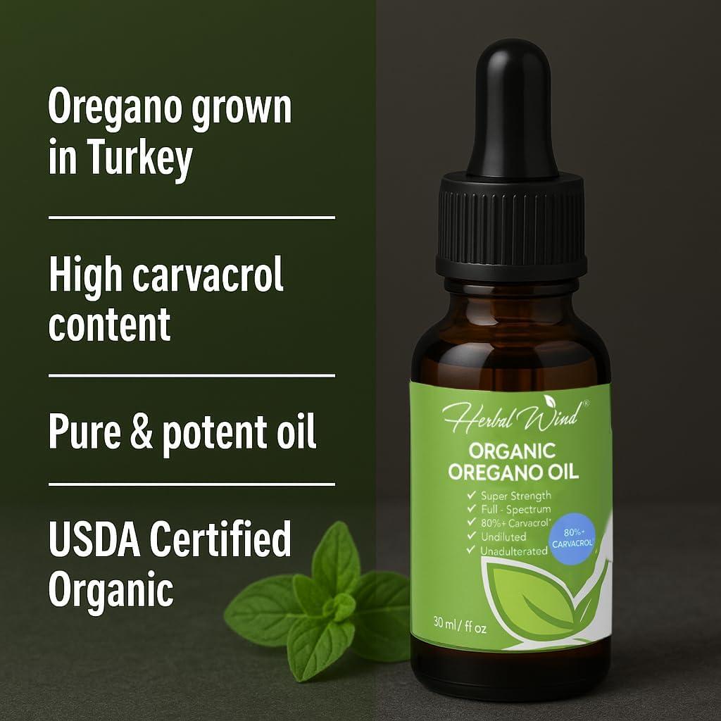 Aceite de Orégano Orgánico USDA 30ml - Suplemento Inmunológico