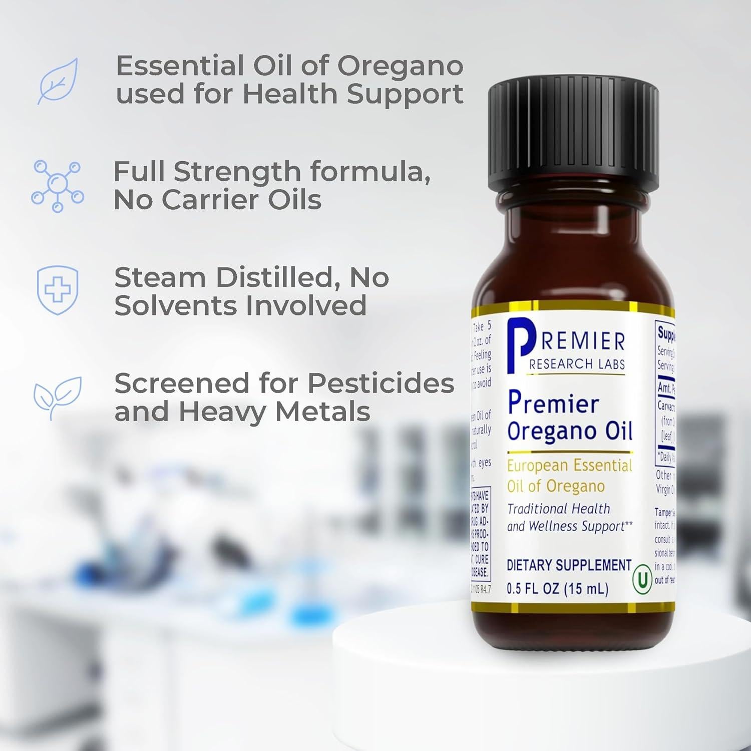 Aceite de Orégano Premier Research Labs 14.79 ml - Salud Inmunológica y Digestiva