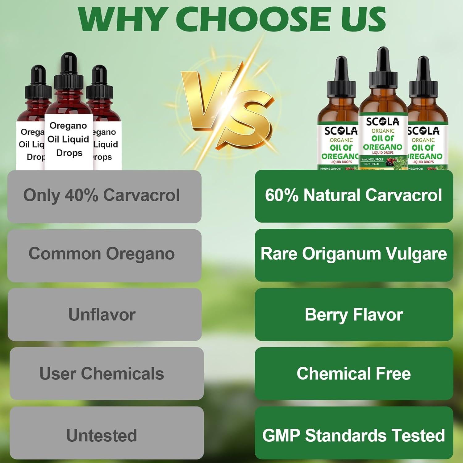 Aceite Orgánico de Orégano SCOLA 59.15 ml - Suplemento Inmunológico