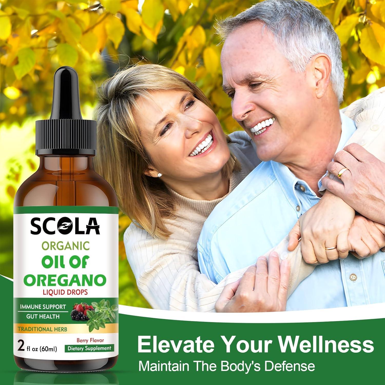 Aceite Orgánico de Orégano SCOLA 59.15 ml - Suplemento Inmunológico