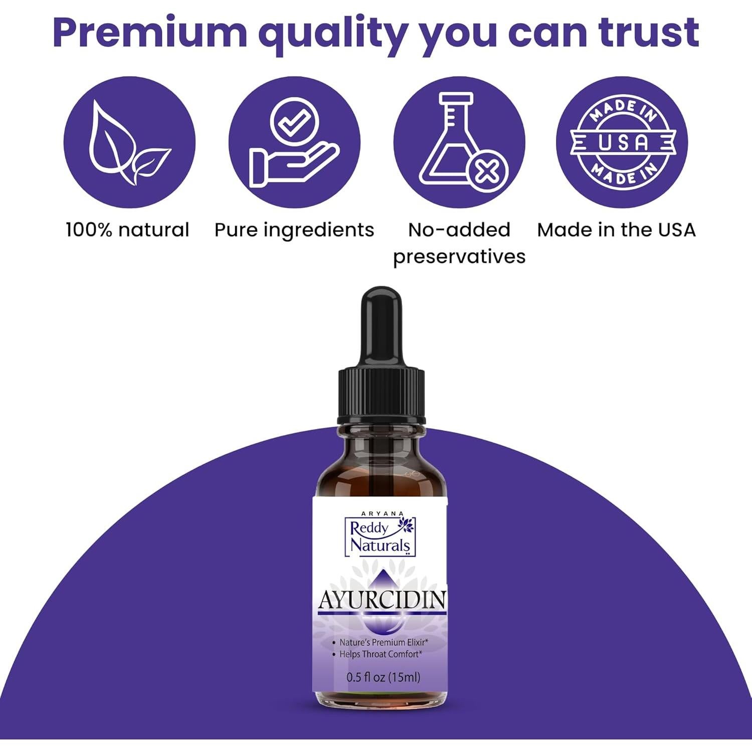 Aceite Esencial Orgánico Reddy Naturals Ayurcidin 14.79 ml