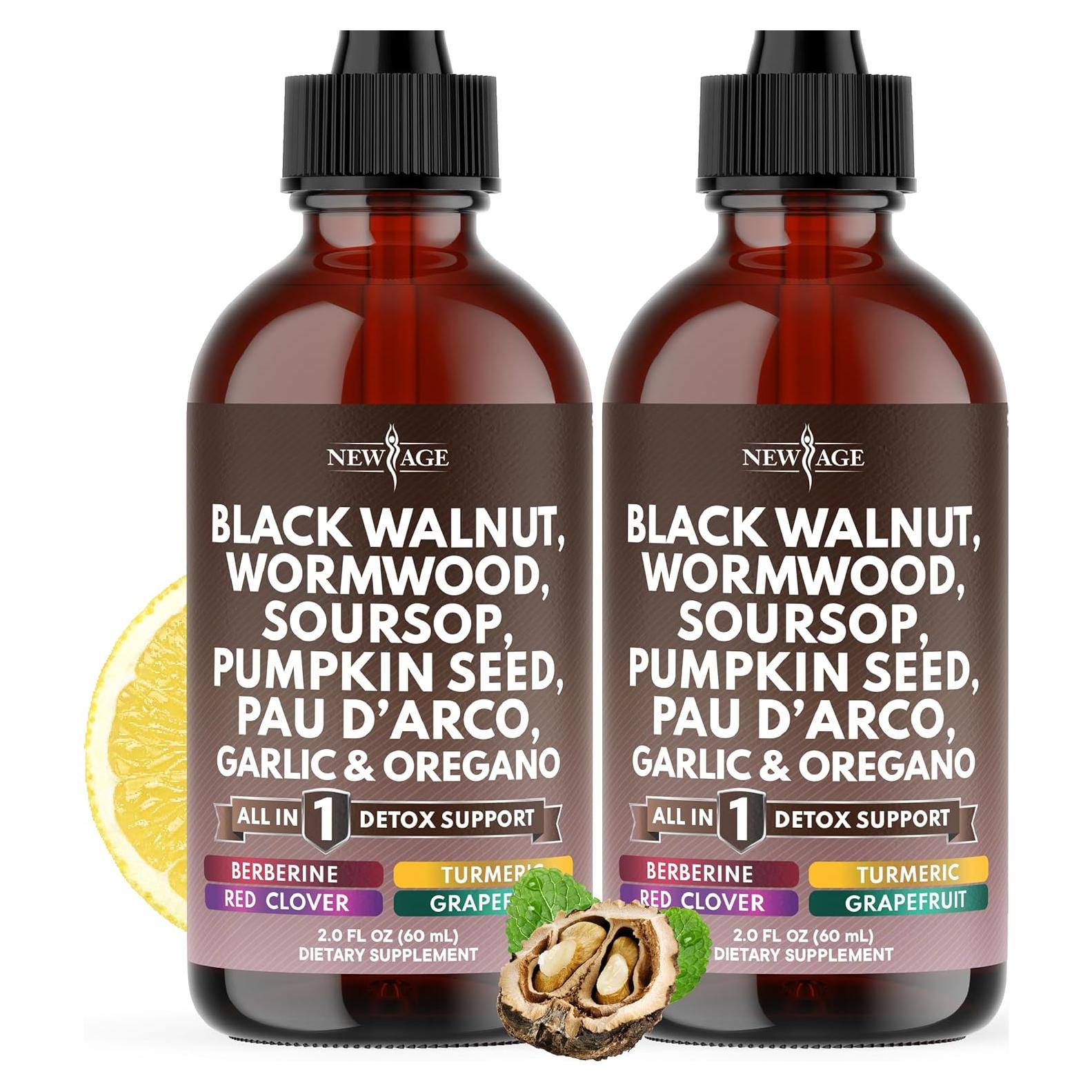 Gotas de Limpieza Ajenjo y Nogal Negro New Age 118 ml