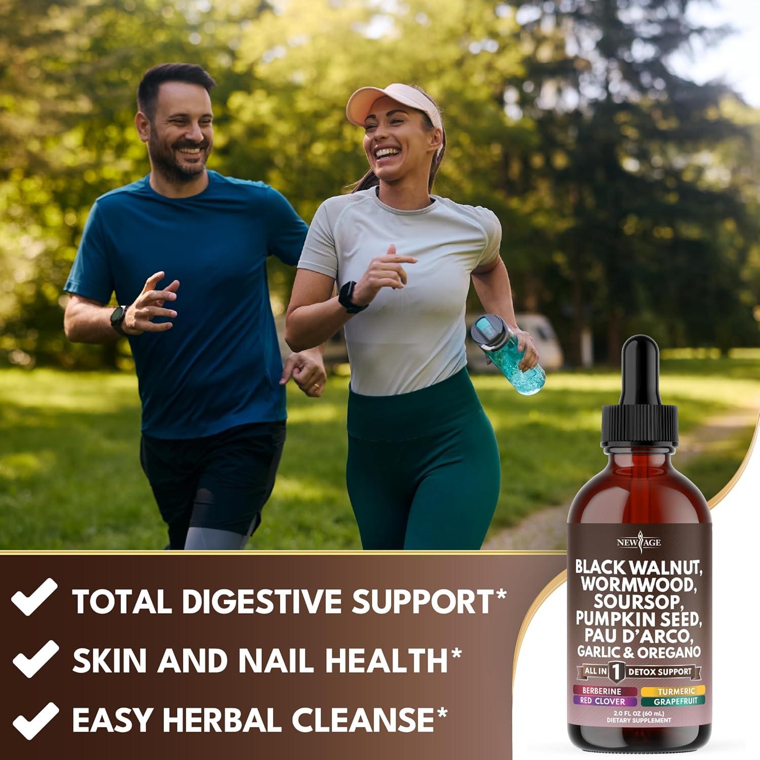 Gotas de Limpieza Ajenjo y Nogal Negro New Age 118 ml