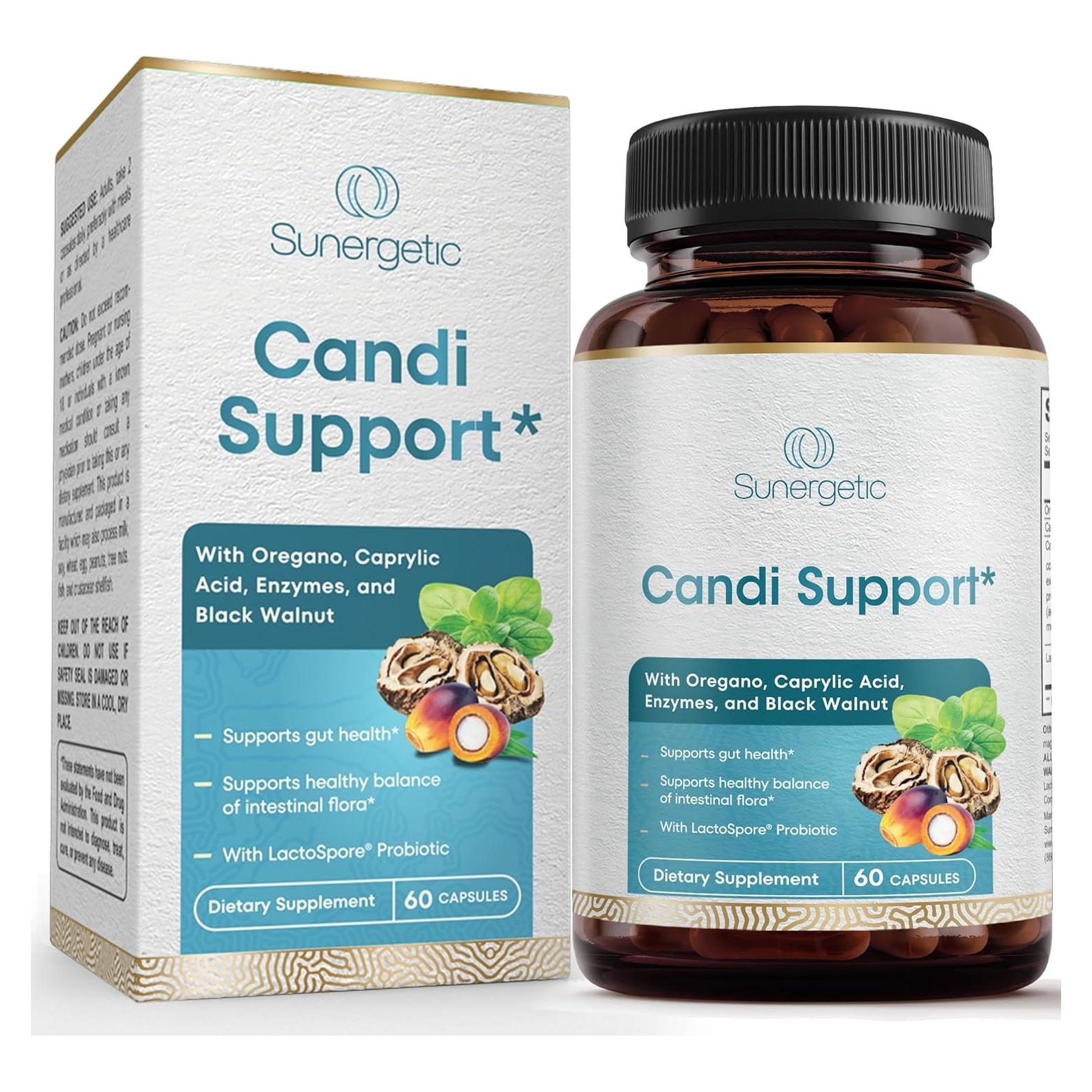 Suplemento de Limpieza de Cándida Sunergetic 60 Cápsulas