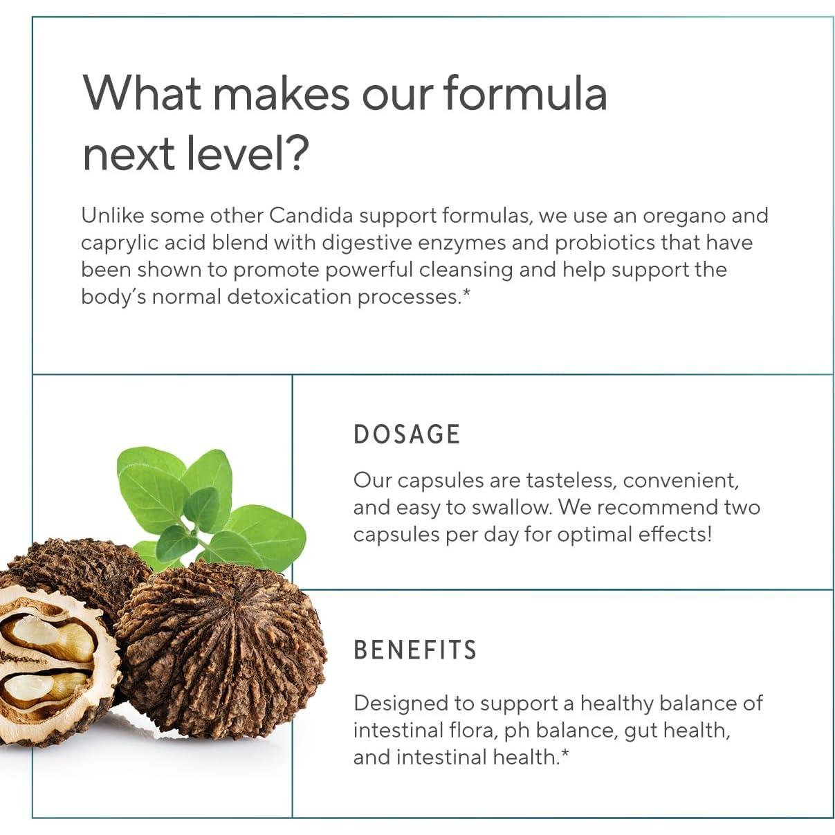 Suplemento de Limpieza de Cándida Sunergetic 60 Cápsulas