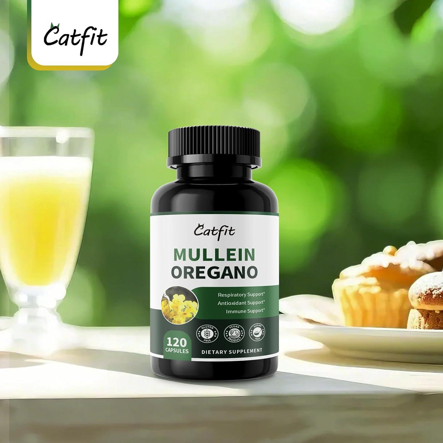 Cápsulas de Mullein y Orégano Catfit 120 Caps Veganas