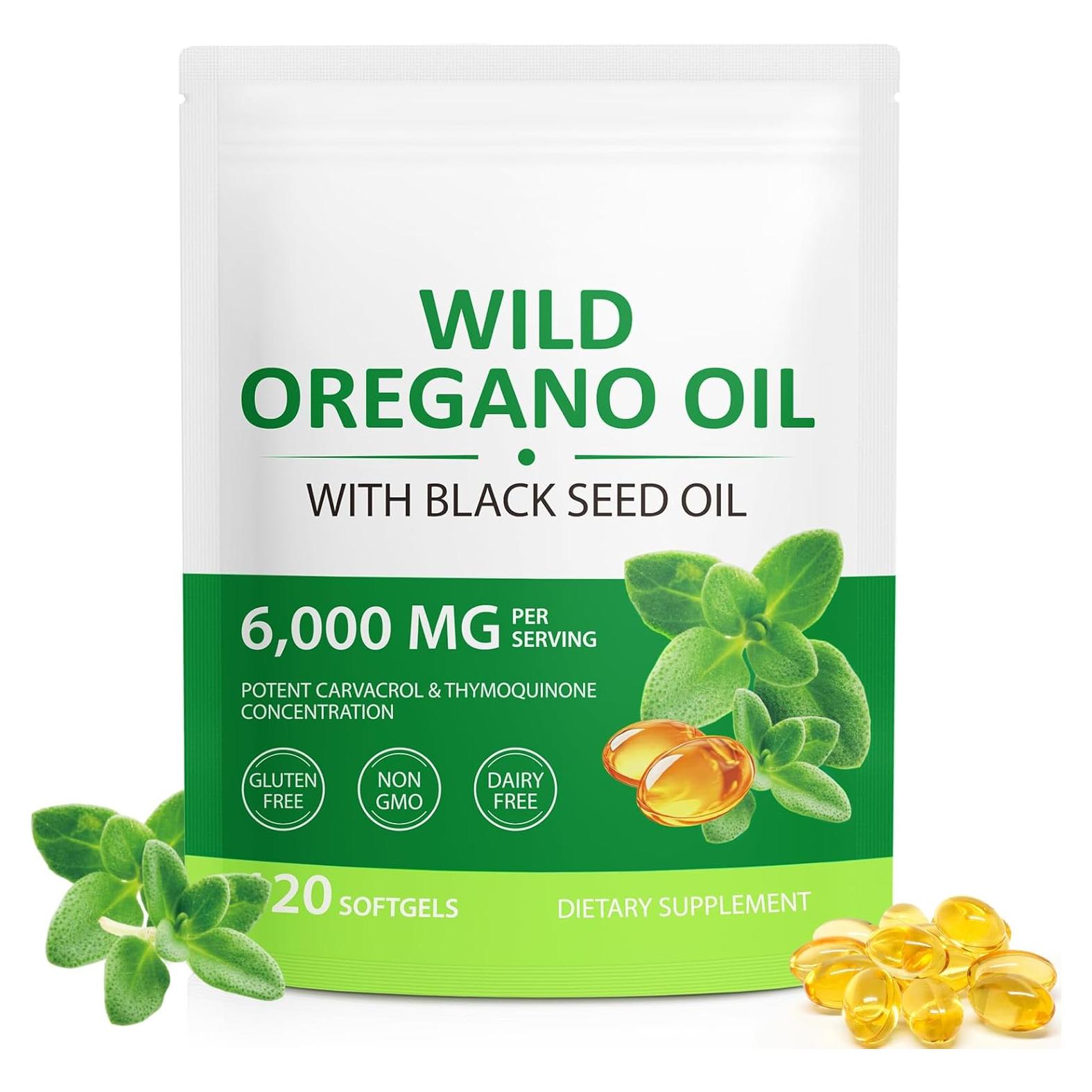 Aceite de Orégano Orgánico Ruduwu 6000mg 120 Gelatinas Blandas