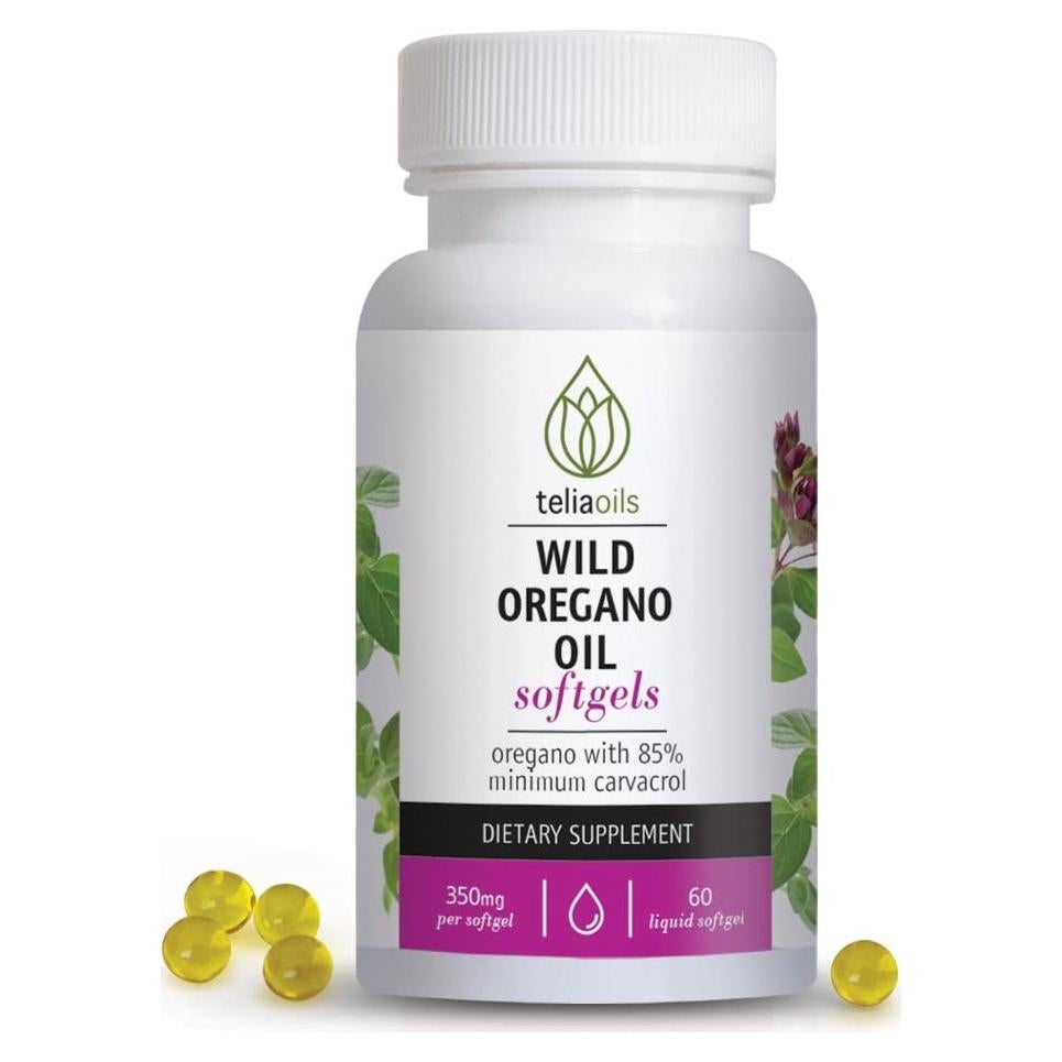 Cápsulas de Aceite de Orégano Silvestre Teliaoils 350mg 60 Unidades