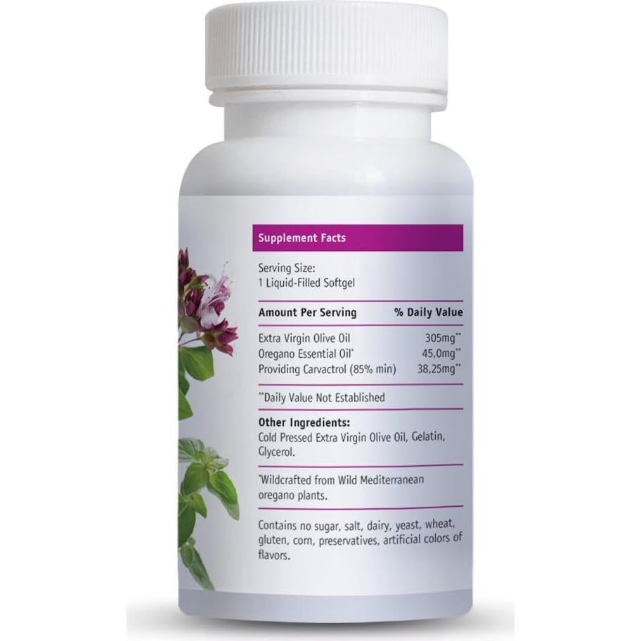 Cápsulas de Aceite de Orégano Silvestre Teliaoils 350mg 60 Unidades