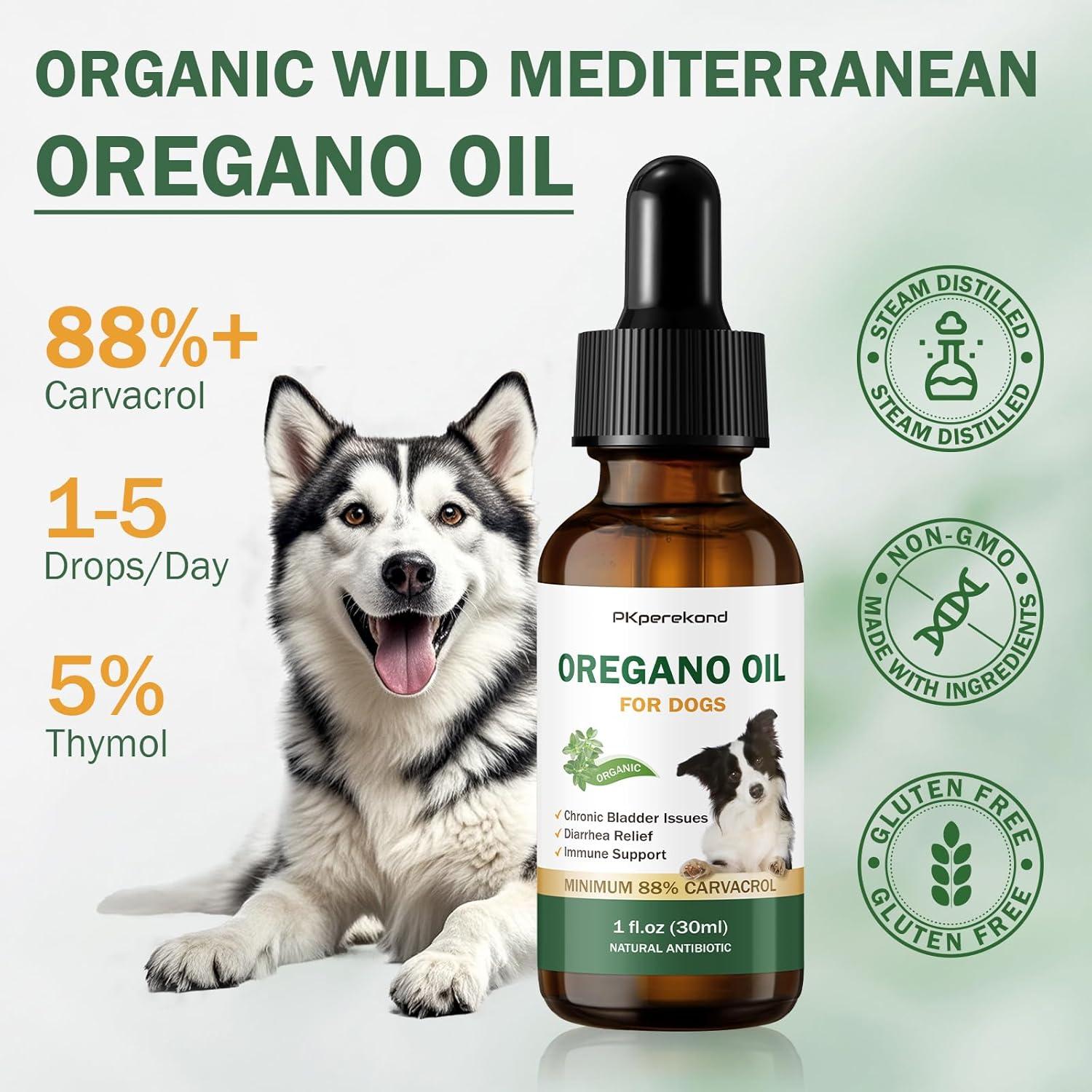 Aceite de Orégano para Perros PKperekond 29.57 ml 88% Carvacrol