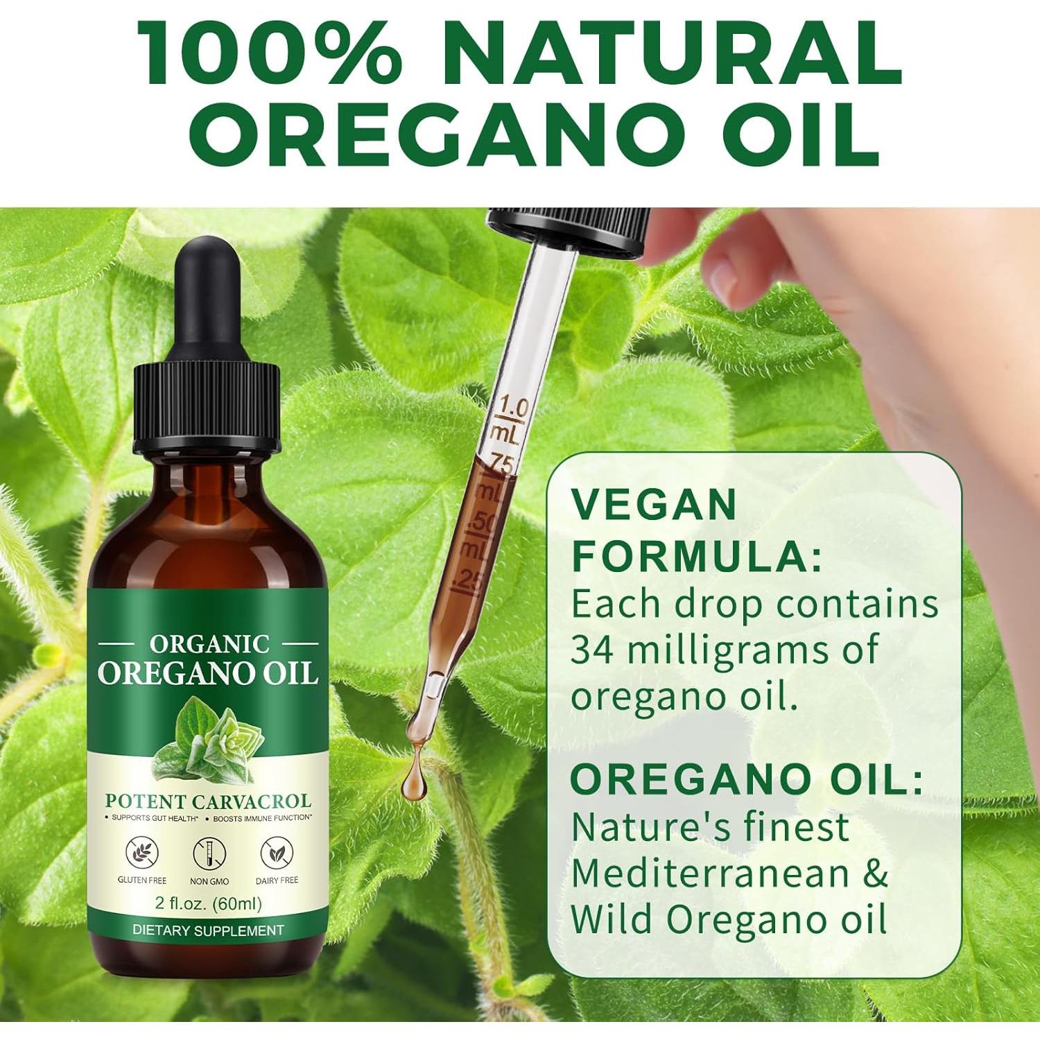 Aceite de Orégano Mariayu 59.15 ml - Suplemento Natural Vegano