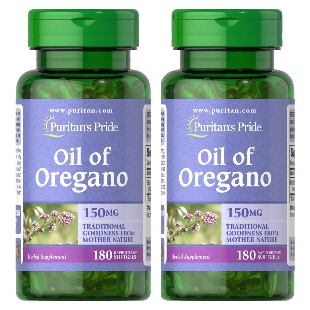 Aceite de Orégano Puritan's Pride 150mg 180 Cápsulas Blandas