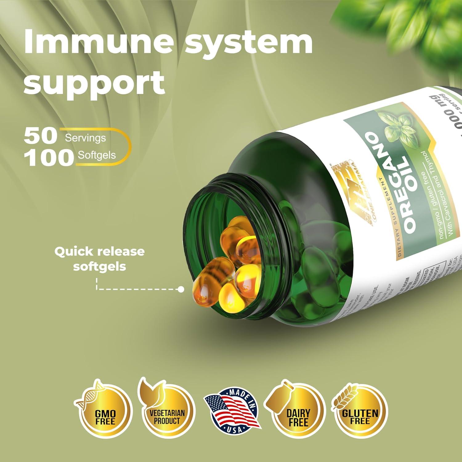 Aceite de Orégano Puro Mediterráneo Nairjo 4000mg 100 Cápsulas