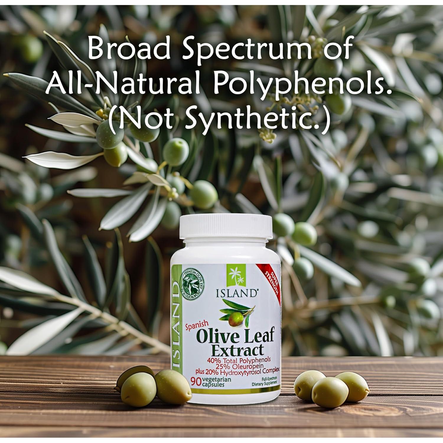 Cápsulas de Extracto de Hoja de Olivo Island Nutrition - 90 Unidades