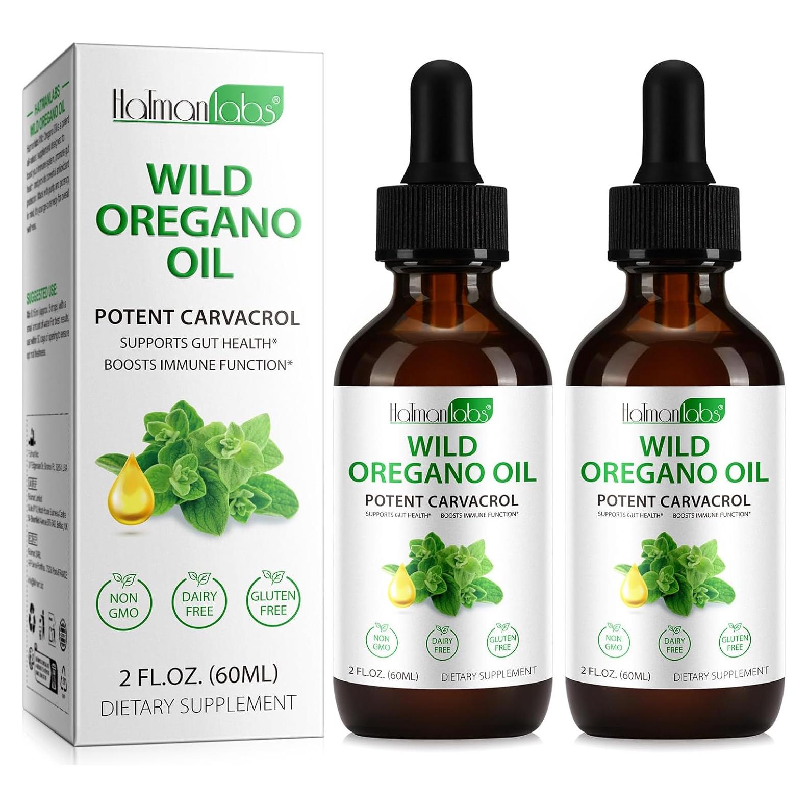 Gotas Líquidas de Aceite de Orégano Orgánico 59.15 ml - Suplemento Inmunológico