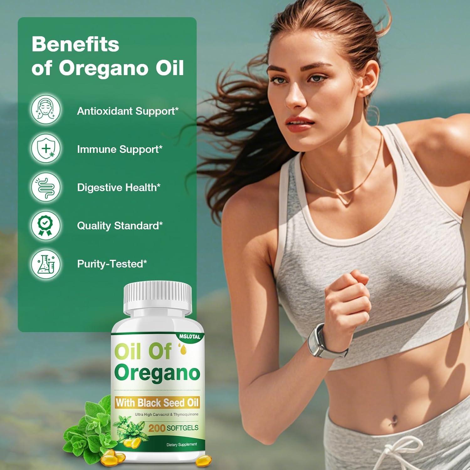 Aceite de Orégano Orgánico MSLOTAL02 - 200 Cápsulas Blandas