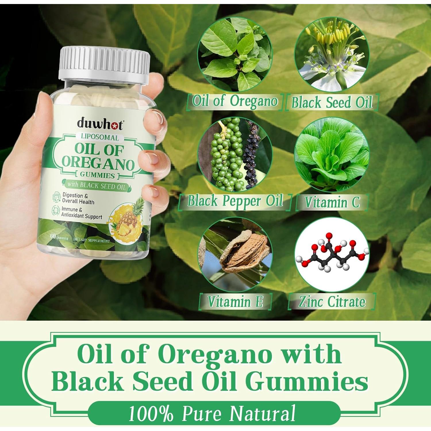 Gomitas de Aceite de Orégano Liposomal Newtrisland 60 Unidades