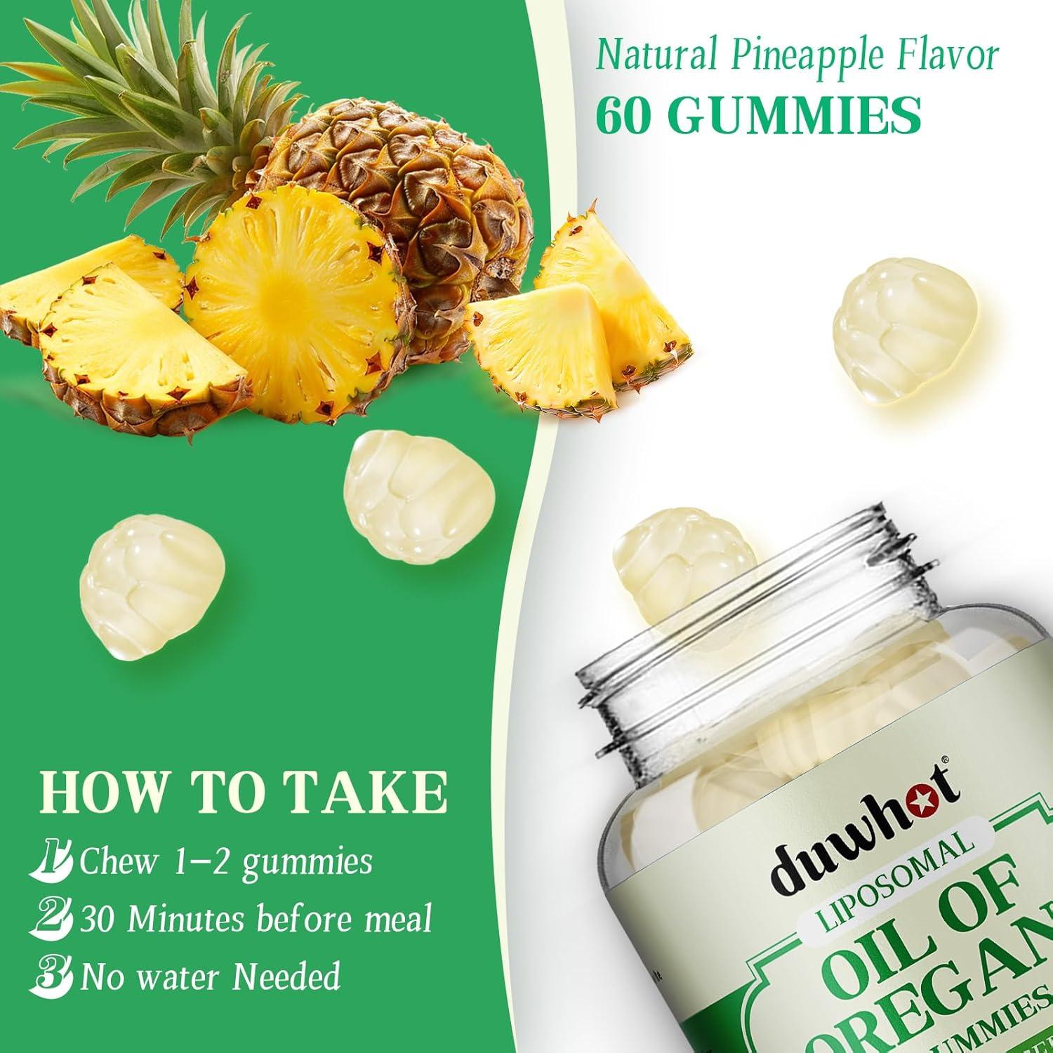 Gomitas de Aceite de Orégano Liposomal Newtrisland 60 Unidades