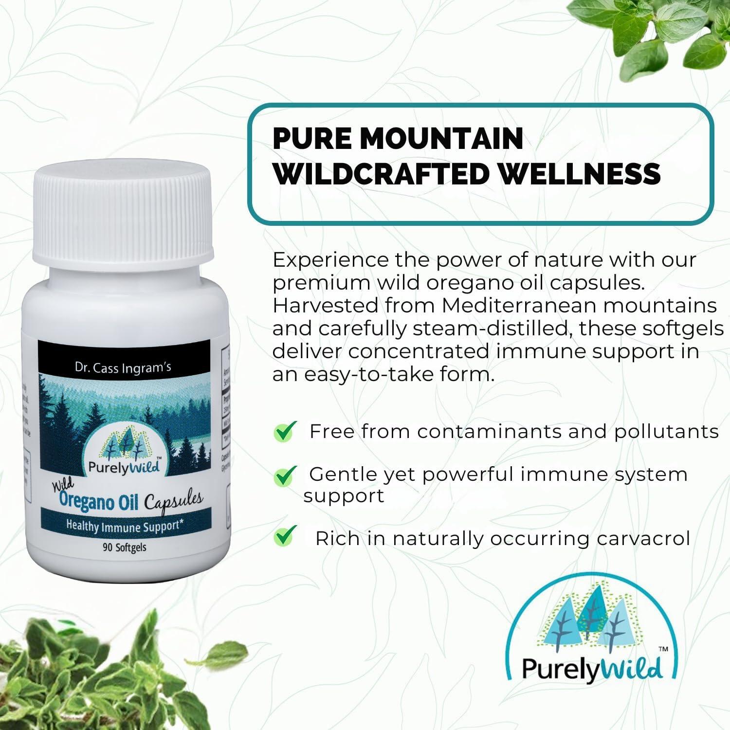 Aceite de Orégano Silvestre Purely Wild 90 Gelcaps 51g