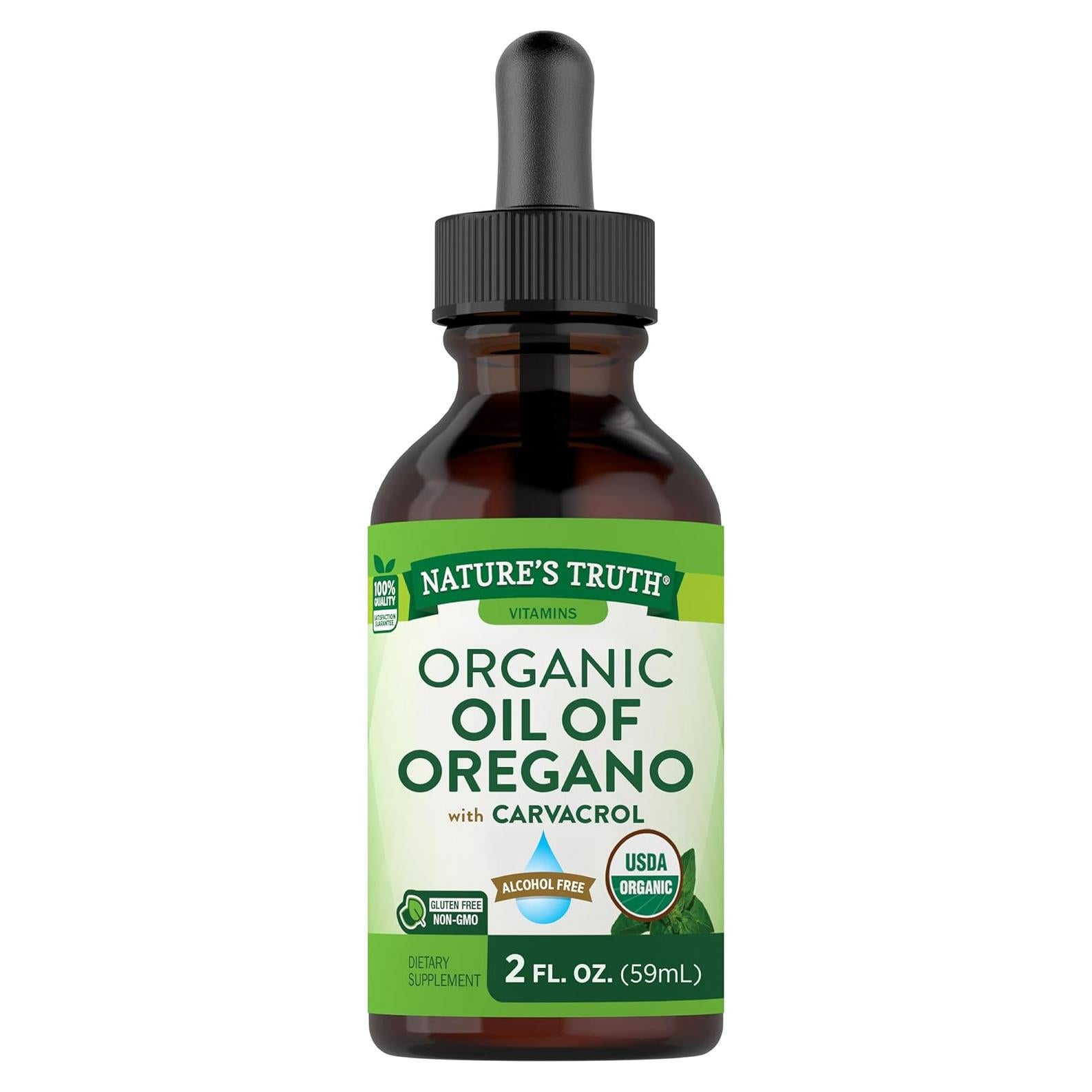 Gotas de Aceite de Orégano Orgánico Nature's Truth 59 ml