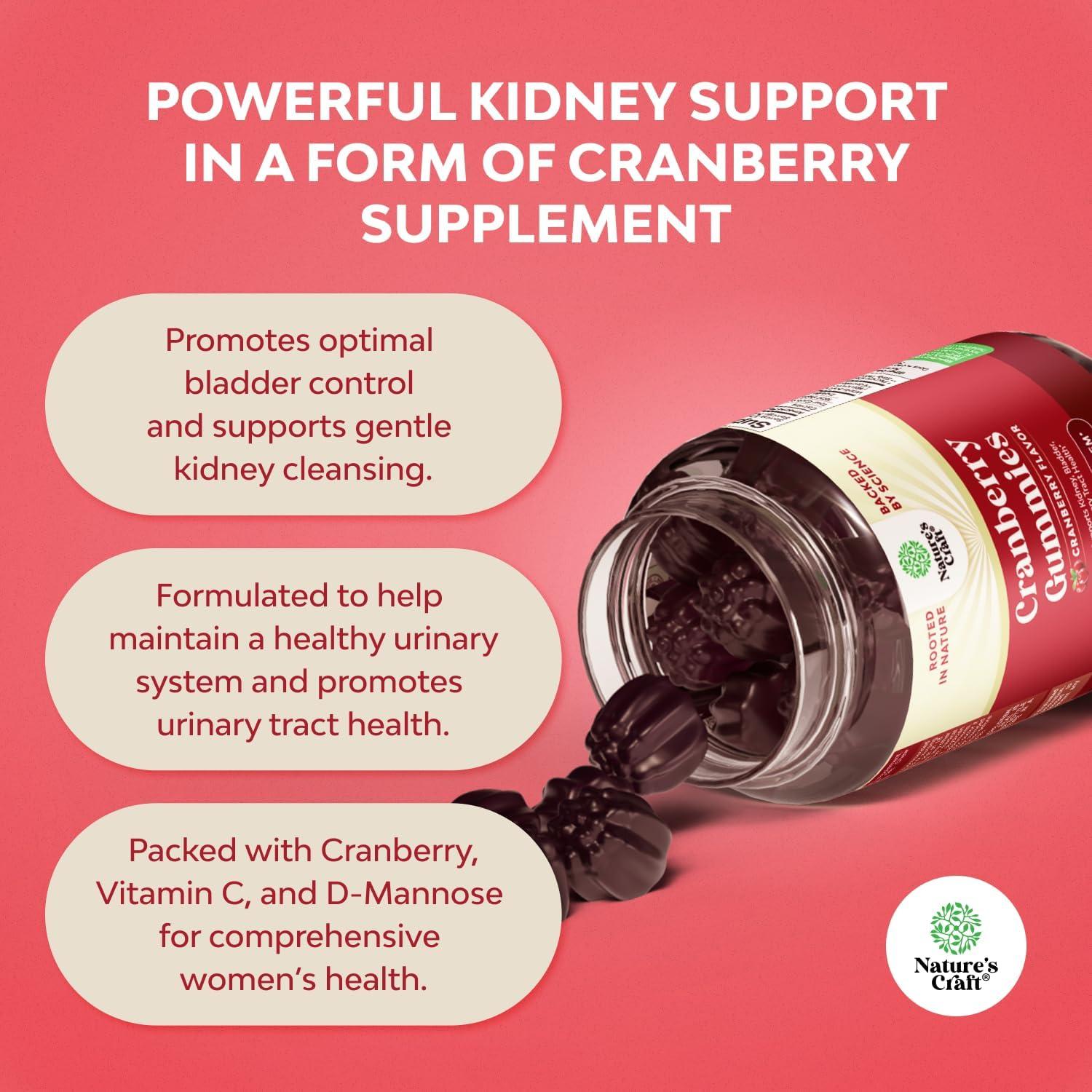 Gomitas de Arándano Natures Craft - Antioxidantes Veganas 100g