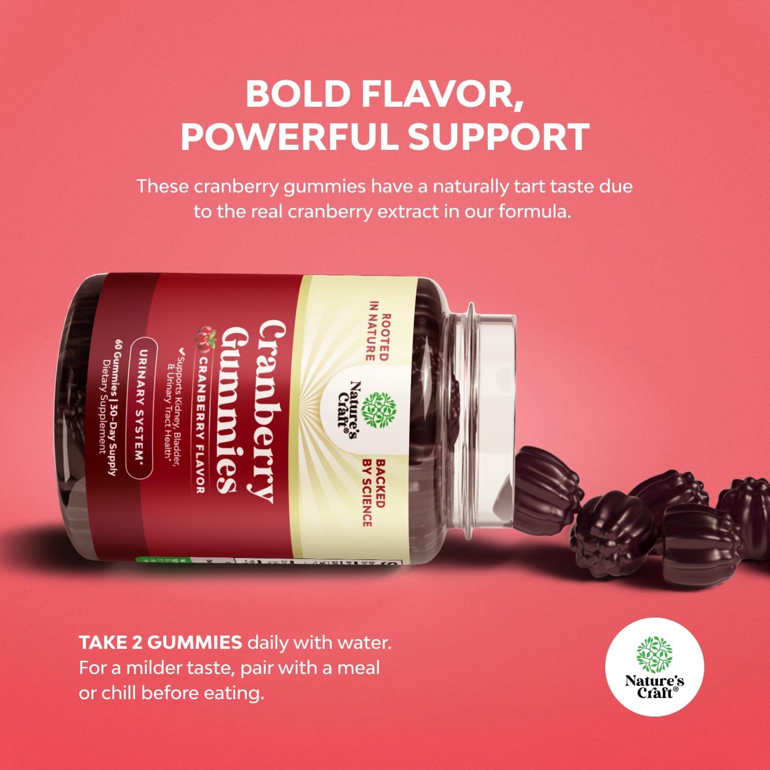 Gomitas de Arándano Natures Craft - Antioxidantes Veganas 100g