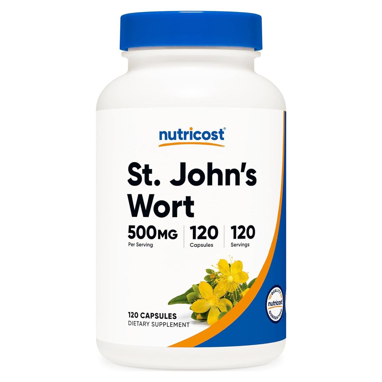 Cápsulas de Hierba de San Juan Nutricost 500mg 120 Unidades