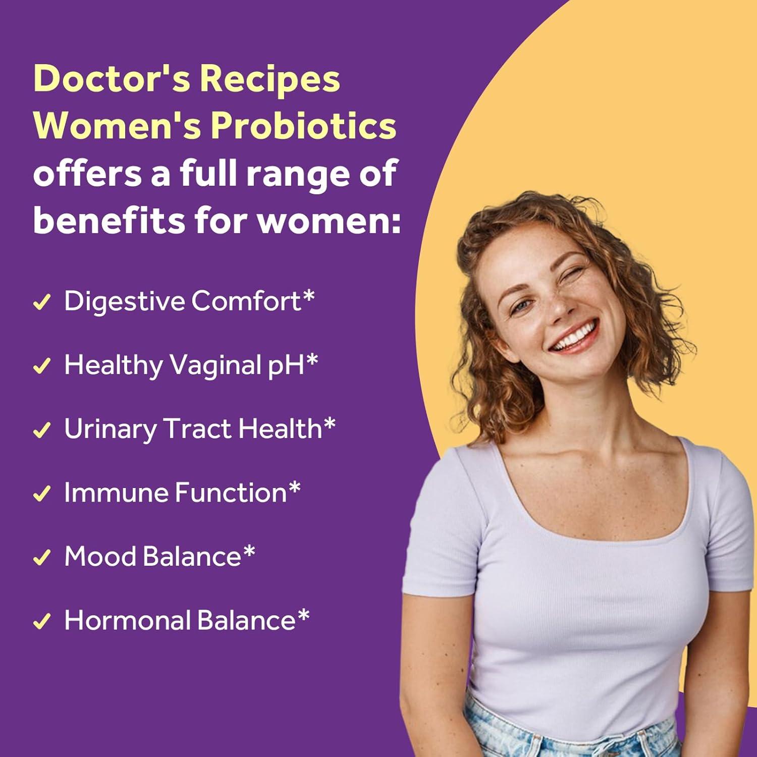 Probioticos para Mujeres Recetas del Doctor 100B 30 Caps Veganas