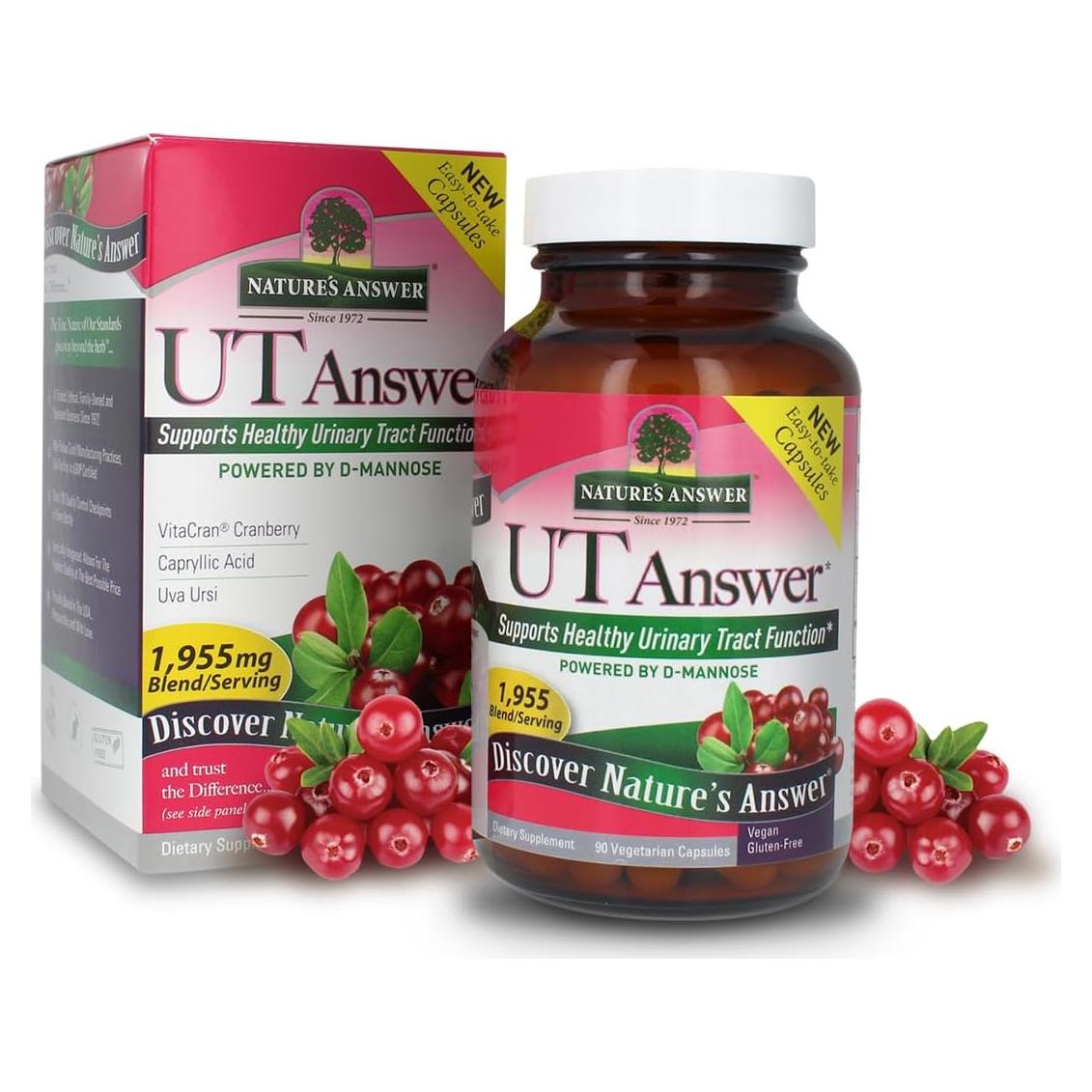 UT Respuesta D-Mannose 1955mg 90 Cápsulas - Salud Urinaria