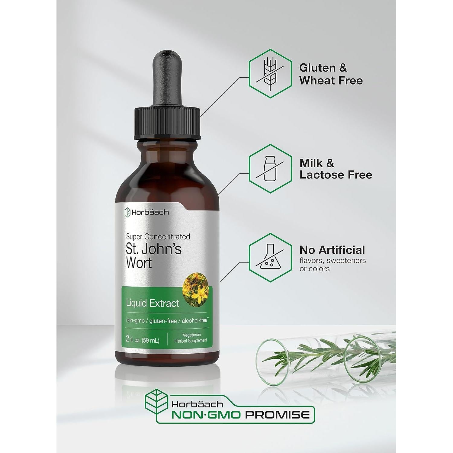 Tintura de Hierba de San Juan Horbäach 60 ml Libre de Alcohol