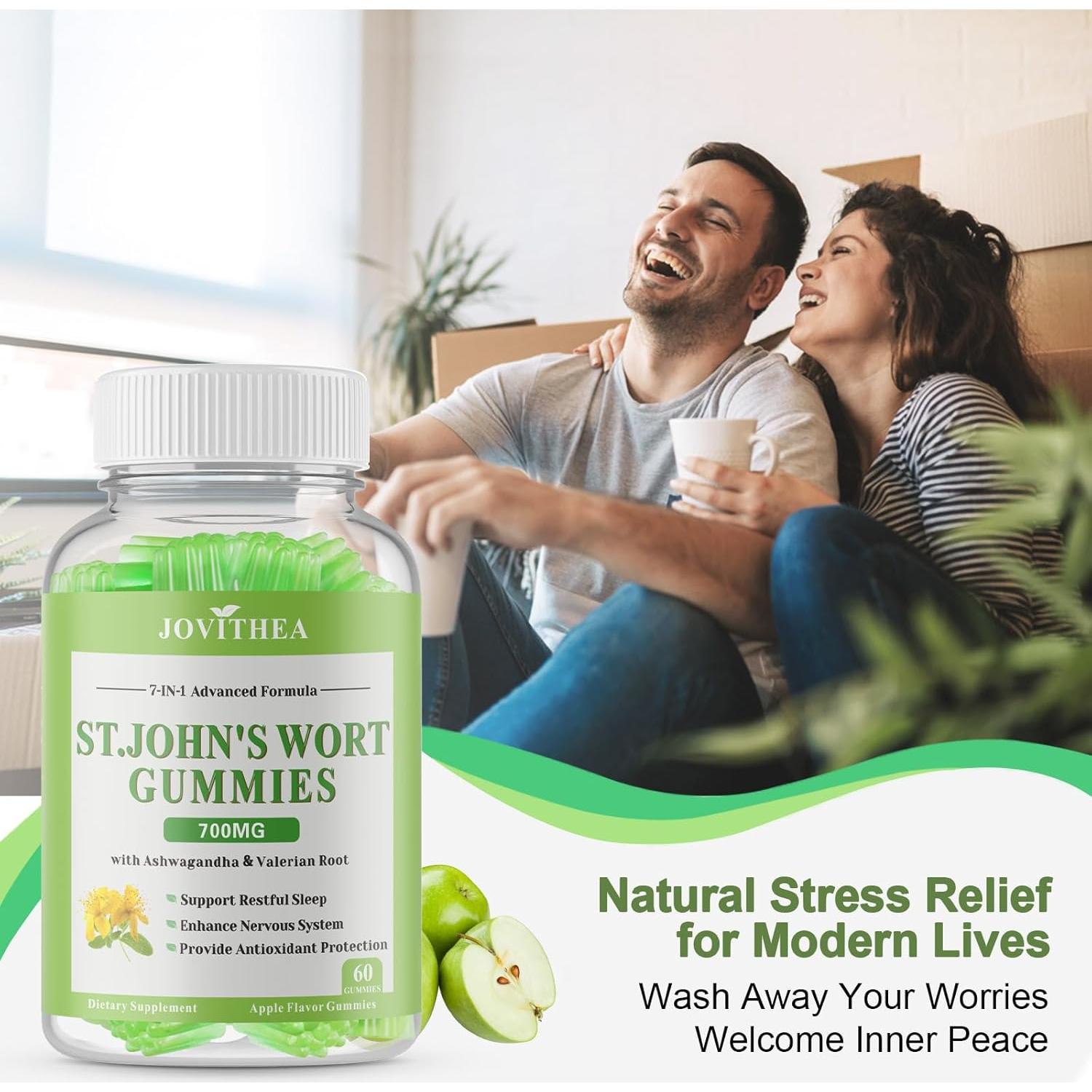 Gomitas de Hierba de San Juan JOVITHEA 700mg 60 Conteo