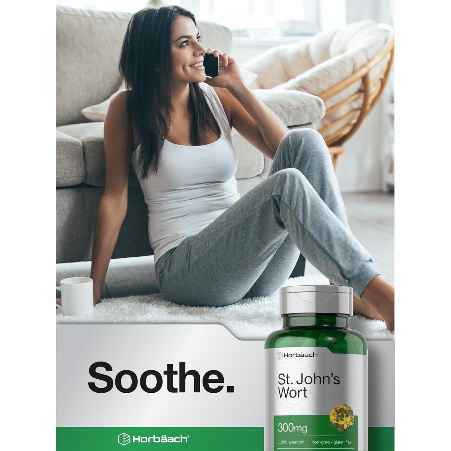 Cápsulas de Hierba de San Juan Horbäach 300mg - 120 Unidades